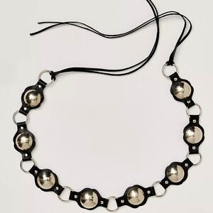 NWOT $68 Free People Oasis Wrap Belt Black O/S